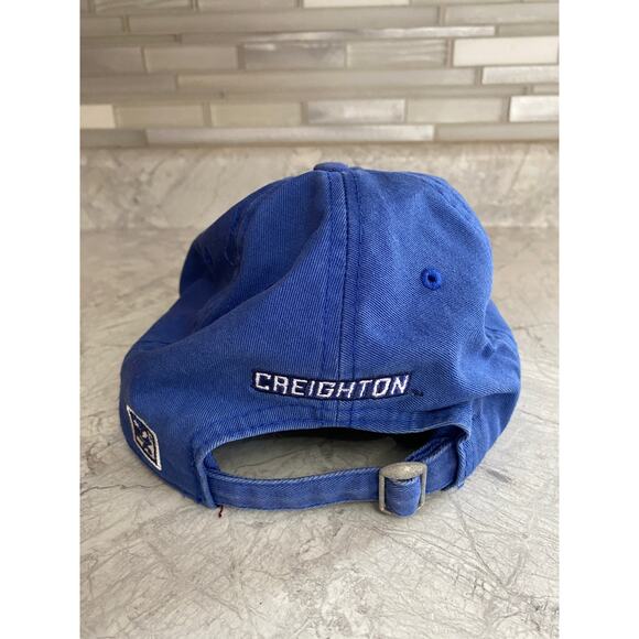 Creighton Blue Jays Faded Blue Strapback Hat - Picture 6 of 9